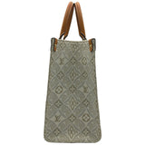 ルイ・ヴィトン LOUIS VUITTON オンザゴーMM SINCE 1985 M59614 エクリュ/キャラメル モノグラム・ジャガード レディース ハンドバッグ