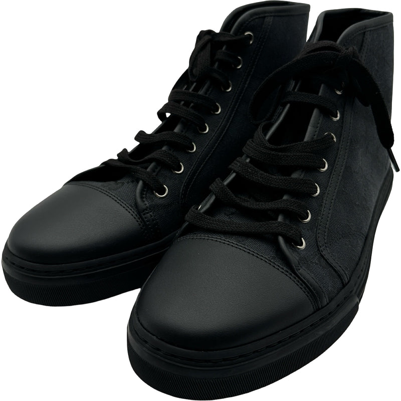 GUCCI メンズハイカット ヴィンテージスニーカー 27.5 9 1/2 グッチ GUCCI GGキャンバスハイカットスニーカー 426188 ブラック