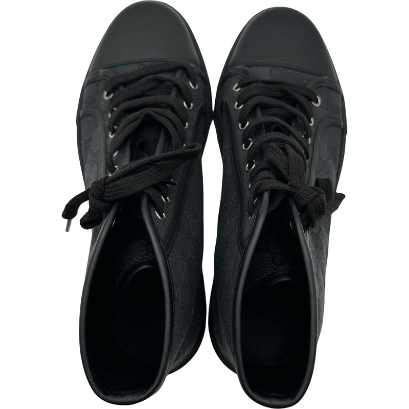 グッチ GUCCI GGキャンバスハイカットスニーカー 426188 ブラック