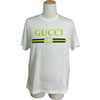 グッチ GUCCI ロゴプリント半袖Tシャツ 796395 ホワイト コットン メンズ 半袖Ｔシャツ