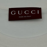 グッチ GUCCI ロゴプリント半袖Tシャツ 796395 ホワイト コットン メンズ 半袖Ｔシャツ