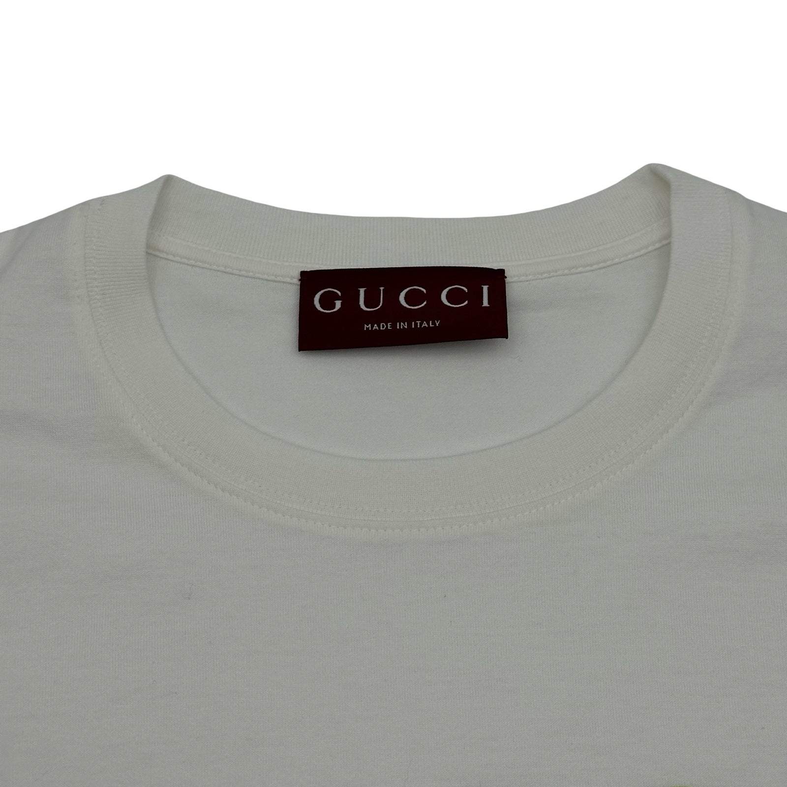 グッチ GUCCI ロゴプリント半袖Tシャツ 796395 ホワイト コットン