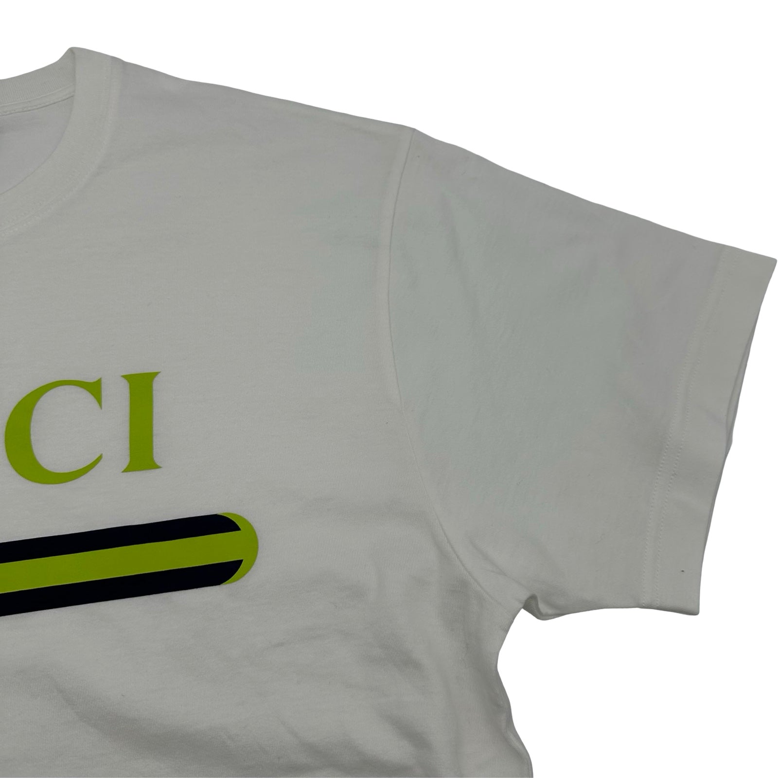 グッチ GUCCI ロゴプリント半袖Tシャツ 796395 ホワイト コットン