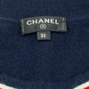 シャネル CHANEL No5ロゴカシミヤニットセーター P70307 ネイビー カシミヤ レディース セーター