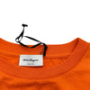サルヴァトーレ・フェラガモ Salvatore Ferragamo フロントラバーロゴ半袖Tシャツ 0727086 オレンジ コットン レディース 半袖Ｔシャツ