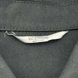 ヴァレンティノ VALENTINO フロントロゴデニムジャケット TV3DC00K5YB ブラック デニム メンズ デニムジャケット