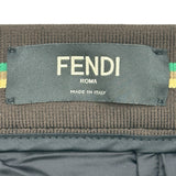 フェンディ FENDI トラウザーズスラックスパンツ FB0503 ブラック コットン レディース パンツ