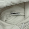 バレンシアガ BALENCIAGA バックロゴプルオーバーパーカー 518215 ホワイト コットン メンズ パーカー