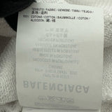 バレンシアガ BALENCIAGA バックロゴプルオーバーパーカー 518215 ホワイト コットン メンズ パーカー
