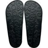 ドルチェ＆ガッバーナ Dolce & Gabbana カモフラージュラバーサンダル ブラック ラバー メンズ サンダル