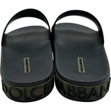 ドルチェ＆ガッバーナ Dolce & Gabbana カモフラージュラバーサンダル ブラック ラバー メンズ サンダル