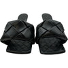 ボッテガ・ヴェネタ BOTTEGA VENETA イントレチャート ヒールサンダル ブラック レザー レディース サンダル