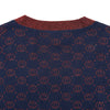 グッチ GUCCI インターロッキングGラメニットカーディガン 605910 ネイビー ウール メンズ カーディガン