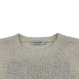 クリスチャン・ディオール Christian Dior JADIOR8 バックロゴボアニットセーター 154S55AM114 ホワイト ウール レディース セーター