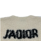 クリスチャン・ディオール Christian Dior JADIOR8 バックロゴボアニットセーター 154S55AM114 ホワイト ウール レディース セーター