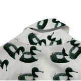 バーバリー BURBERRY ロゴプリント長袖ブラウス 8077344 ホワイト レーヨン レディース ブラウス