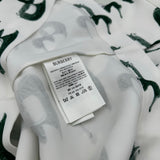 バーバリー BURBERRY ロゴプリント長袖ブラウス 8077344 ホワイト レーヨン レディース ブラウス