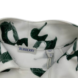 バーバリー BURBERRY ロゴプリント長袖ブラウス 8077344 ホワイト レーヨン レディース ブラウス