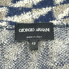 ジョルジオアルマーニ GIORGIO ARMANI 総柄ニットカーディガン グレー メンズ カーディガン