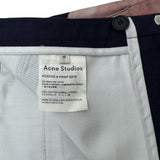 アクネストゥディオズ ACNE STUDIOS PONTUS H PRINT SS16 ワイドパンツ ネイビー コットン メンズ パンツ