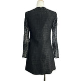 セリーヌ CELINE 長袖レースワンピース 2R166311D ブラック レーヨン レディース ワンピース