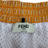 フェンディ FENDI FF総柄ショートパンツ FAB230 イエロー ポリエステル メンズ ショートパンツ