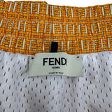 フェンディ FENDI FF総柄ショートパンツ FAB230 イエロー ポリエステル メンズ ショートパンツ