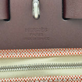 エルメス HERMES エールバッグジップPM K刻印 エクリュ・ルージュセリエ シルバー金具 トワル・ハンター レディース ショルダーバッグ