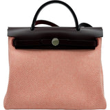 エルメス HERMES エールバッグジップPM K刻印 エクリュ・ルージュセリエ シルバー金具 トワル・ハンター レディース ショルダーバッグ