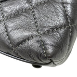 シャネル CHANEL ココハンドルXS A92990 メタリックシルバー ブラック金具 エイジドカーフ レディース ハンドバッグ ショルダーバッグ