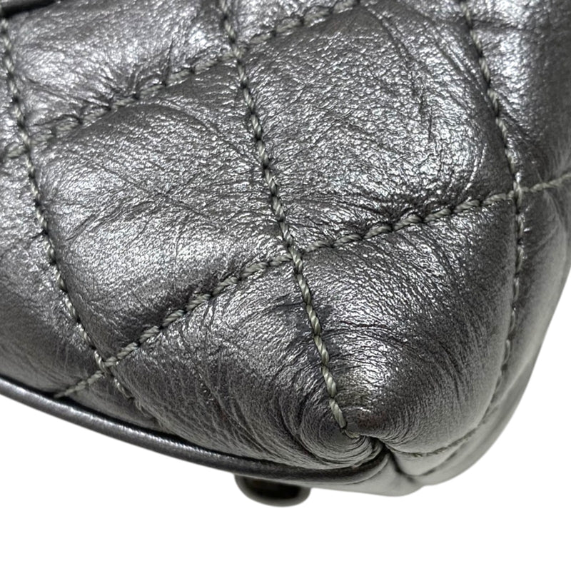 ク*コ様 未使用 バンパー シルバー ブラック シャネル CHANEL ココハンドルXS A92990 メタリックシルバー ブラック