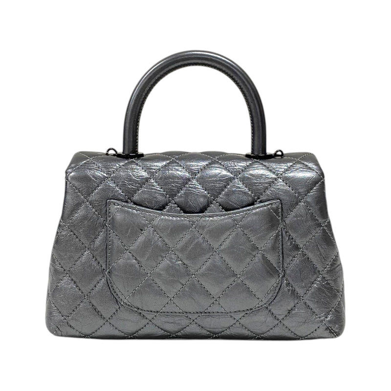 シャネル CHANEL ココハンドルXS A92990 メタリックシルバー ブラック