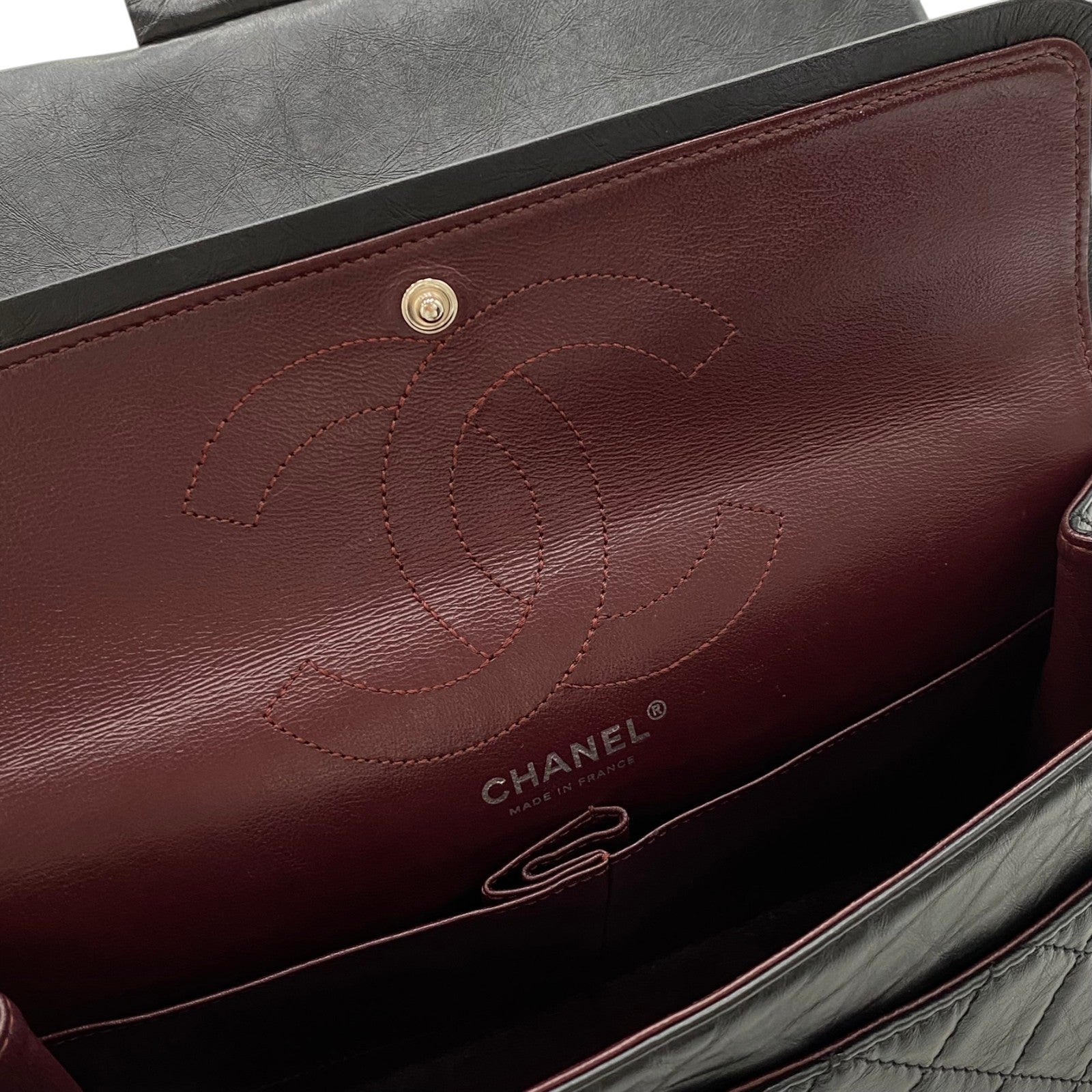 シャネル CHANEL 2.55 ラージ フラップバッグ A37587 ブラック