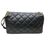 シャネル CHANEL ワイルドステッチフラップバッグ ブラック　ゴールド金具 ラム レディース ショルダーバッグ