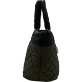 シャネル CHANEL コココクーントートGM A47107 18番台 カーキ/チェック ナイロン レディース トートバッグ