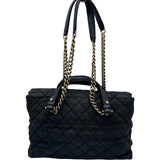 シャネル CHANEL マトラッセ チェーントートバッグ ブラック ゴールド金具 ソフトキャビアスキン レディース トートバッグ