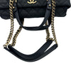 シャネル CHANEL マトラッセ チェーントートバッグ ブラック ゴールド金具 ソフトキャビアスキン レディース トートバッグ