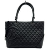 シャネル CHANEL カンボンライン トートラージ A25169 10番台 ブラック/ブラック ラム/エナメル レディース トートバッグ