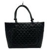 シャネル CHANEL カンボンライン トートラージ A25169 10番台 ブラック/ブラック ラム/エナメル レディース トートバッグ