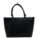 シャネル CHANEL カンボンライン トートラージ A25169 10番台 ブラック/ブラック ラム/エナメル レディース トートバッグ