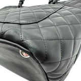 シャネル CHANEL カンボンライン トートラージ A25169 10番台 ブラック/ブラック ラム/エナメル レディース トートバッグ