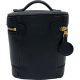 シャネル CHANEL ビコローレ バニティバッグ A01619 4番台 ブラック ゴールド金具 ラムスキン レディース ハンドバッグ