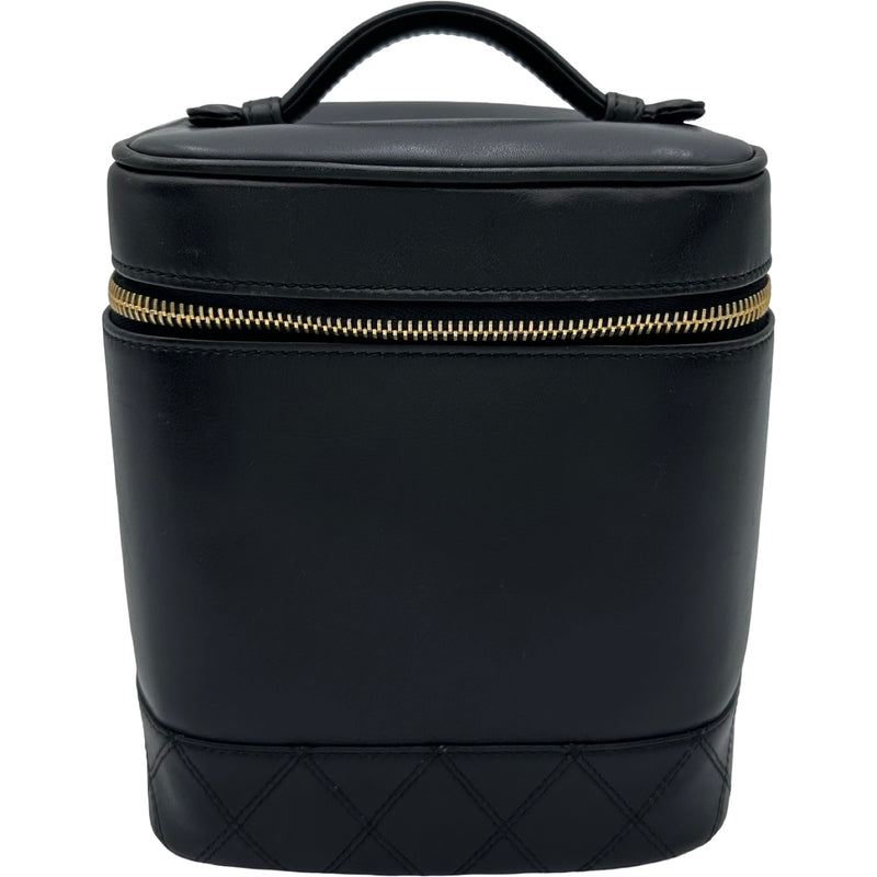 シャネル CHANEL ビコローレ バニティバッグ A01619 4番台 ブラック