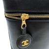 シャネル CHANEL ビコローレ バニティバッグ A01619 4番台 ブラック ゴールド金具 ラムスキン レディース ハンドバッグ