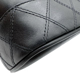 シャネル CHANEL ビコローレ バニティバッグ A01619 4番台 ブラック ゴールド金具 ラムスキン レディース ハンドバッグ