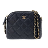 シャネル CHANEL クラシックチェーンクラッチ AP4000 ブラック ゴールド金具 キャビアスキン レディース ショルダーバッグ