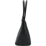 シャネル CHANEL 復刻トート A01804 6番台 ブラック ゴールド金具 キャビア レディース ハンドバッグ