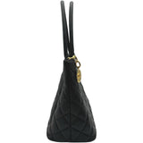 シャネル CHANEL 復刻トート A01804 6番台 ブラック ゴールド金具 キャビア レディース ハンドバッグ