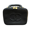 シャネル CHANEL ココマーク2wayバニティバッグ A07061 ブラック/ゴールド金具 キャビアスキン レディース ショルダーバッグ