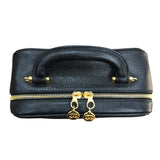 シャネル CHANEL ココマーク2wayバニティバッグ A07061 ブラック/ゴールド金具 キャビアスキン レディース ショルダーバッグ